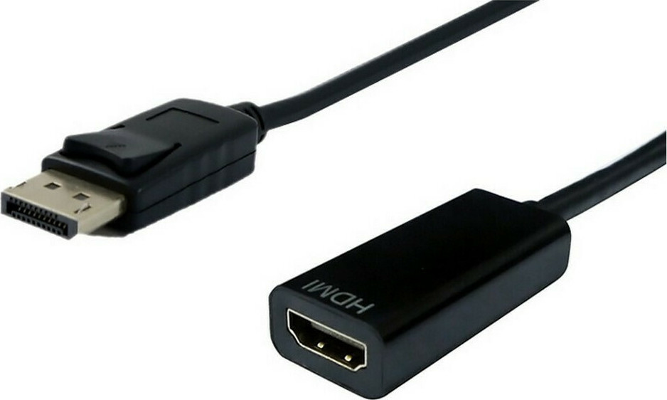 Powertech Αντάπτορας DisplayPort σε HDMI 4K Μαύρο