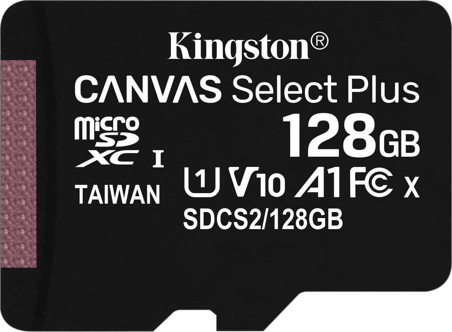 Kingston Canvas Select Plus microSDXC 128GB Class 10