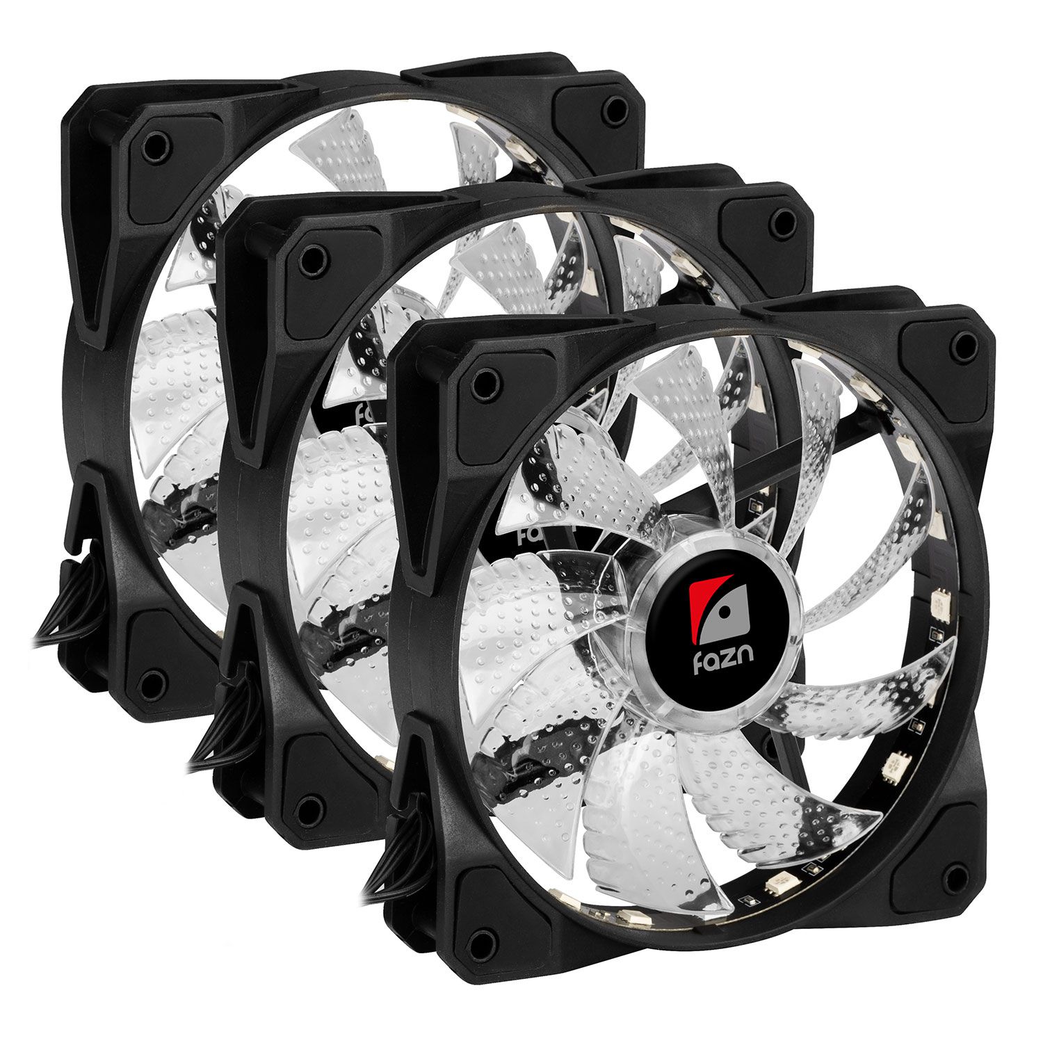 Fazn Fan 3-pack 120mm RGB With Controller and Remote