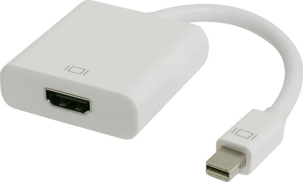 Powertech Αντάπτορας Mini Display Port σε HDMI 0.20m Λευκό