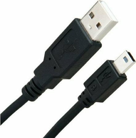 Powertech Καλώδιο USB 2.0 σε USB Mini 1.5m Μαύρο