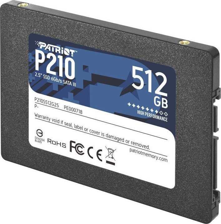 Patriot P210 SSD 512GB 2.5'' SATA III